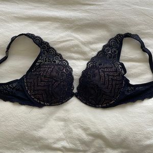 Intimissimi Black Lace Bra, Size 36B